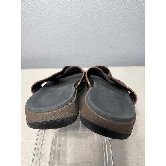 Clarks  Leather‎ Slide Slilp On Sandals Mens US 19 M - Picture 4 of 9